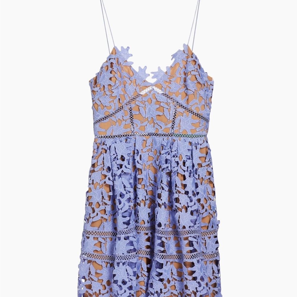Self-Portrait Purple Embellished Mini Dress for Prom